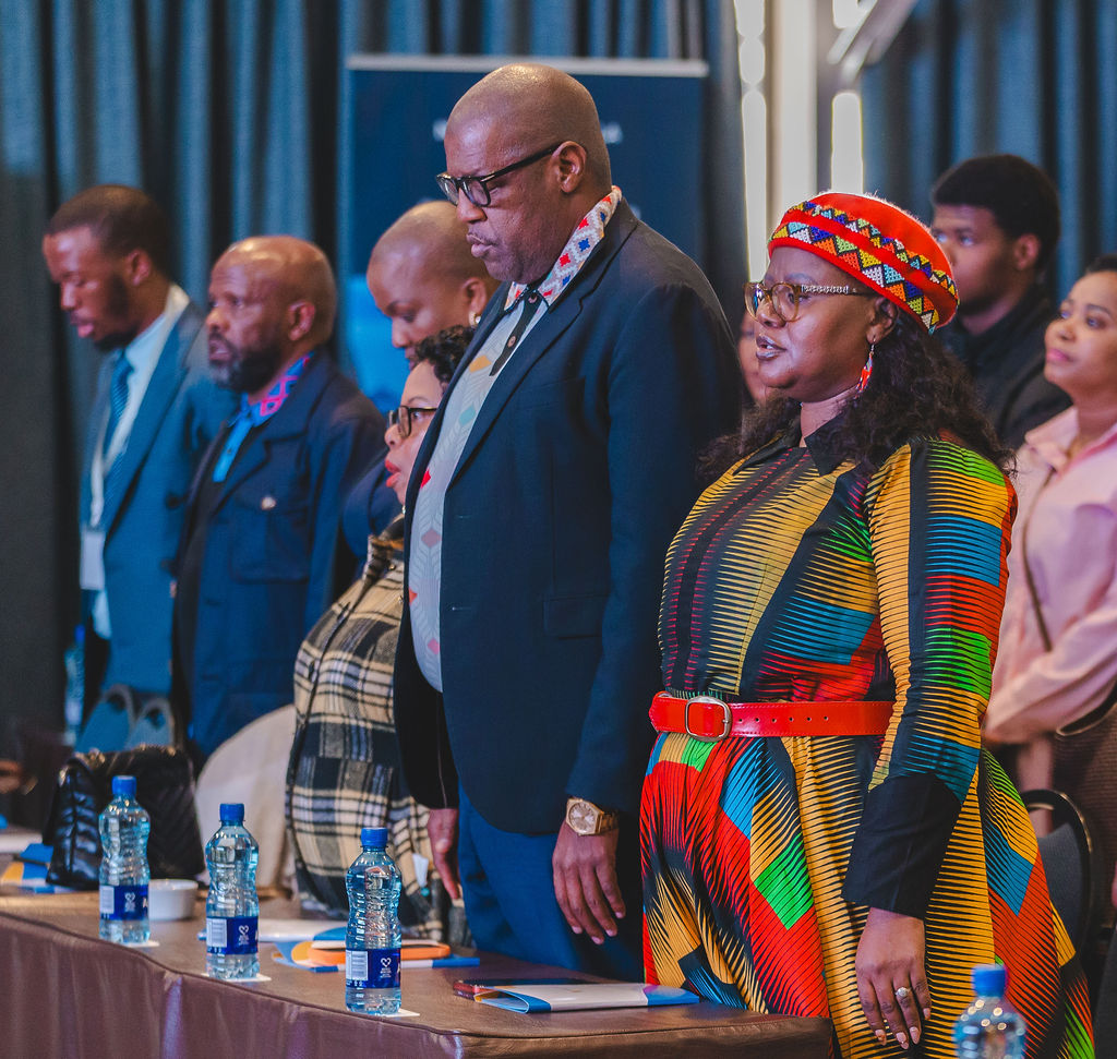 Guests standing during the Coastal and Inland Waterways Tourism Investment Summit