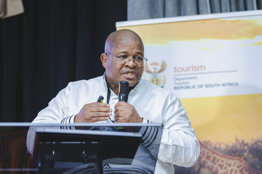 Speaker addressing delegates at the Investment Summit