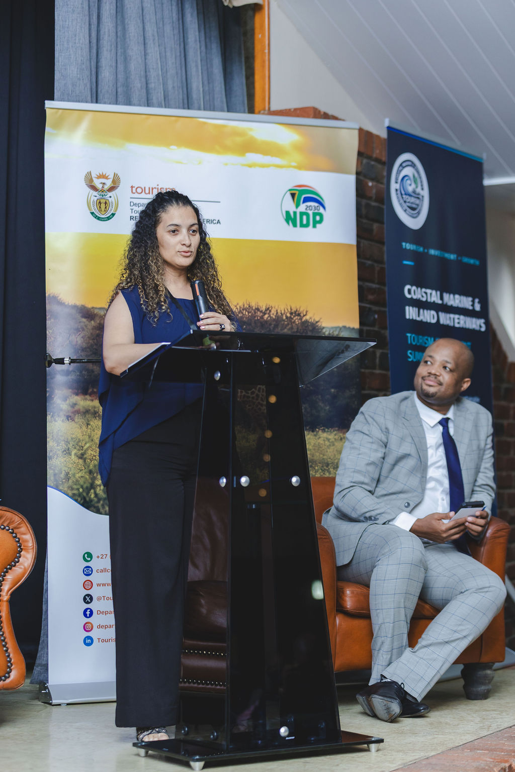 Programme speaker presenting at the Investment Summit