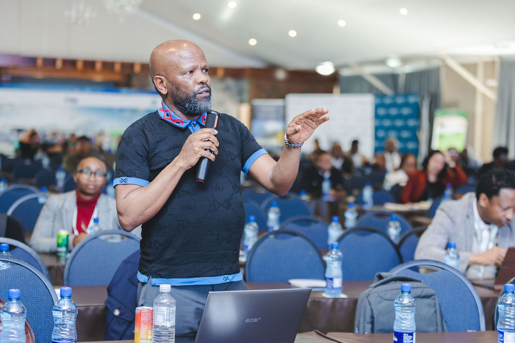 Delegate contributing to the Investment Summit programme