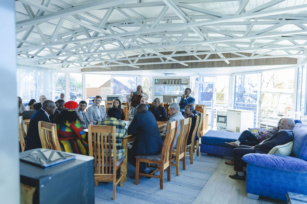 Delegates gathered at the Gariep Dam summit venue