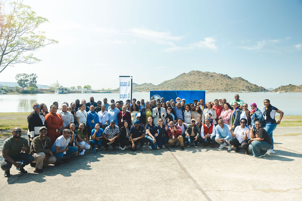 Investment Summit delegates gathered beside Gariep Dam