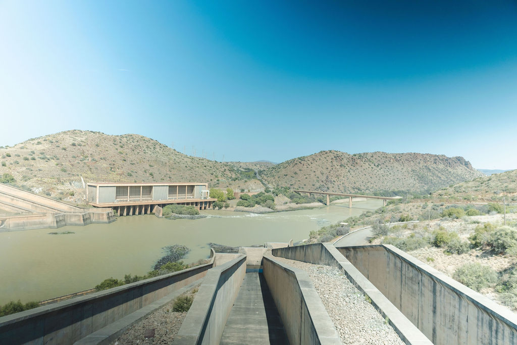 Gariep Dam landscape and water infrastructure