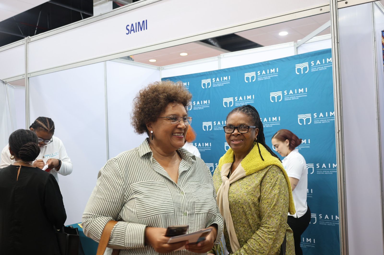 Partners connecting at the Trade Market exhibition